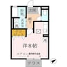 サニーハイツ則直 1Rの間取り