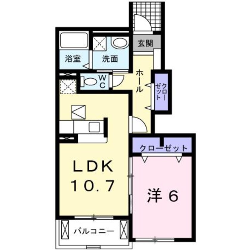 間取図 メゾン　グラースB