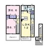 メゾン　ジェルメ 2LDKの間取り