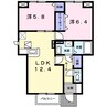メゾン　ジェルメ 2LDKの間取り