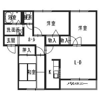 間取図 ザックス英賀保　A