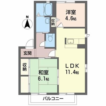 間取図 シャーメゾンTOMAMI　A