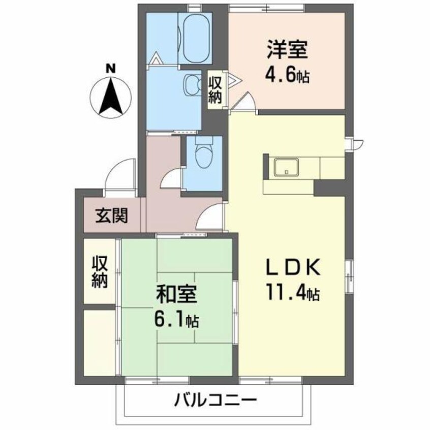 間取図 シャーメゾンTOMAMI　A