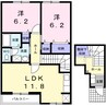 レジデンス東蒲田 2LDKの間取り