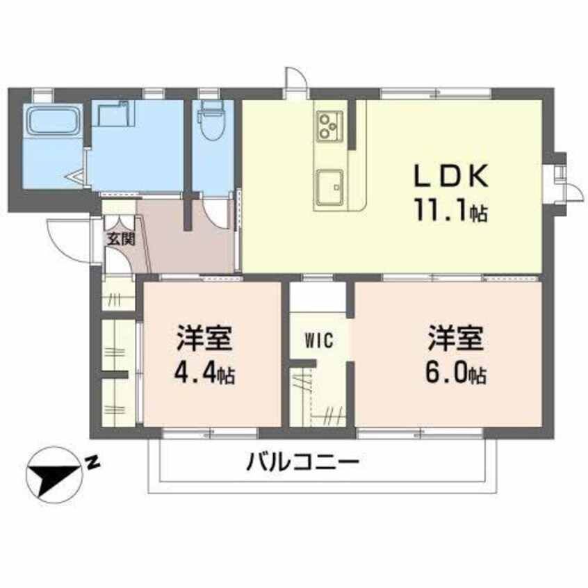 間取図 Fragrance Complet　Ａ