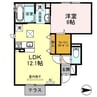 ラ・メゾンM 1LDKの間取り