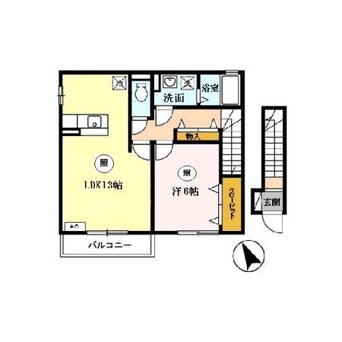 間取図 リバーサイド中野田