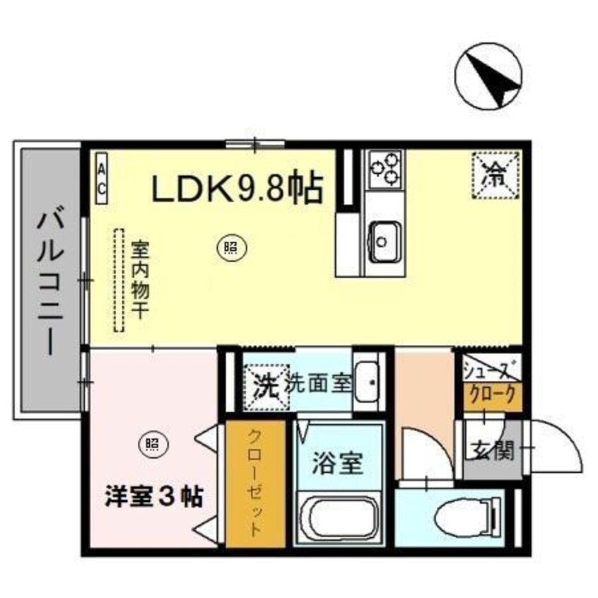 間取図 ボナール駅前