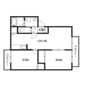 間取図 エスペランサハイツ　B