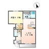 ベルクレスト 1LDKの間取り