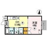 プレル英賀保 1DKの間取り