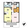 グランフォート　A棟 1LDKの間取り