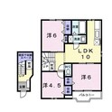 クレストール上野田　Bの間取図