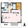 エクセルハイム 1Rの間取り