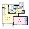 マン　ウンド　フラウ　A 1LDKの間取り