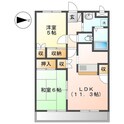 アムールエバーハイツの間取図