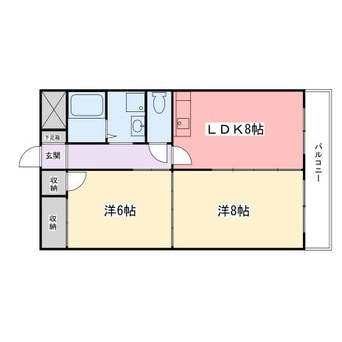 間取図 広畑中村コーポ