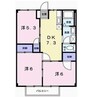 井ノ口ハイツ 3DKの間取り