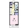 セイバリーハウス・ヤマト 1Kの間取り