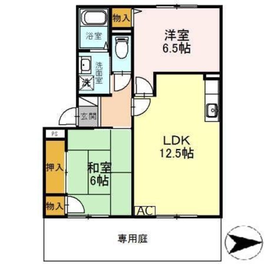 間取図 エスポワールイダ　壱番館