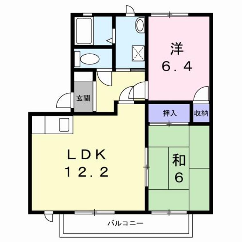 間取図 フレグランス大江島　B