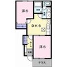 イチサンアベニューA 2DKの間取り