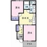 イチサンアベニューA 2DKの間取り