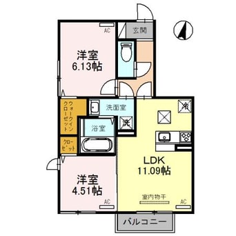 間取図 クレセールⅡ