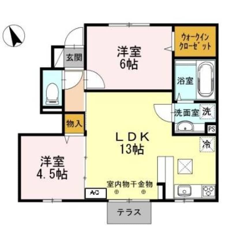 間取図 ユウハイツG