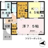 マーブル　コート 1Kの間取り