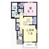 ネオサンシャインⅡ 1LDKの間取り