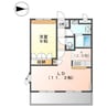 サンシャイン１号館 1LDKの間取り