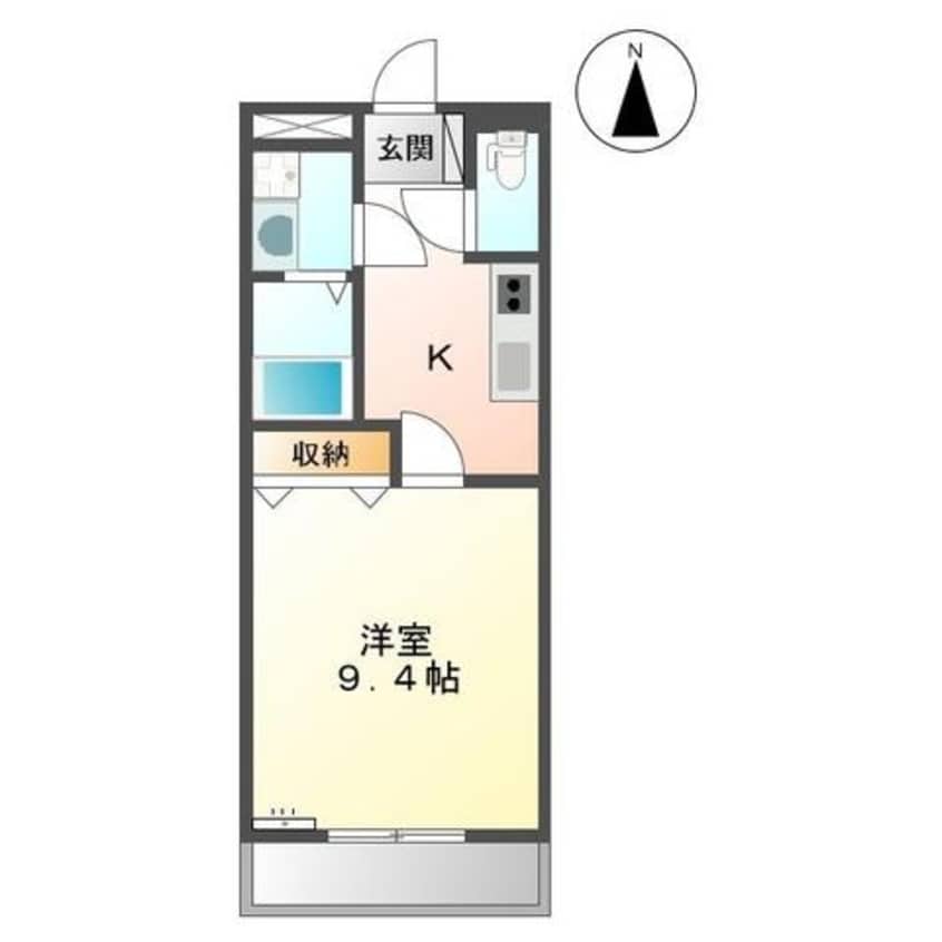 間取図 ラベンダー　ハイツ