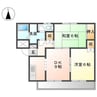ピュアパレス 2DKの間取り
