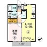 メゾンドコンフォート 1LDKの間取り