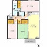 第5グリーンハイツ　B棟 3LDKの間取り