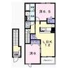 アメニティ・アミノウチA 2LDKの間取り