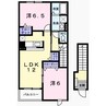 アメニティ・アミノウチA 2LDKの間取り