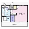 フラッツネオシティー 1Rの間取り
