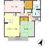 ビューハイツ西蒲田 2LDKの間取り