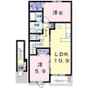 ハピネスⅡ 2LDKの間取り