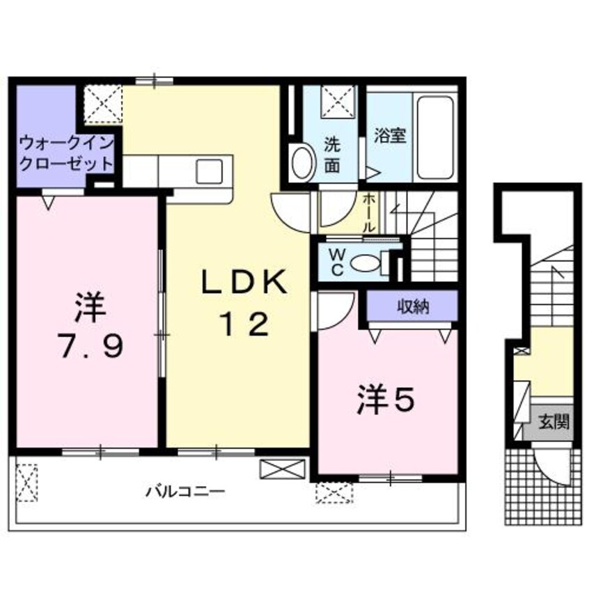 間取図 メゾン　ド　シュシュ　ウェスト