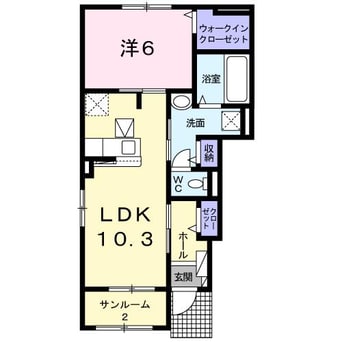 間取図 サンリット津田B