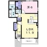 グランデール興浜Ⅱ 1LDKの間取り