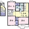 エステート垣内 3LDKの間取り