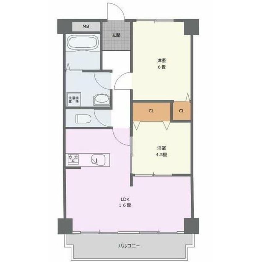 間取図 ヌーベルメゾン清水