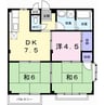 エルディム正木 3DKの間取り