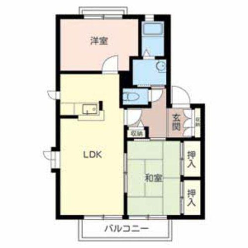 間取図 カーサA＆C　3