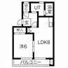 アムールハイツ 1LDKの間取り