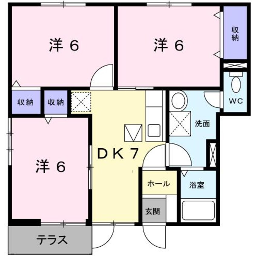 間取図 キャメルハウスA